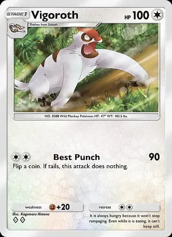 Vigoroth, carta 135 de Fantastical Parade