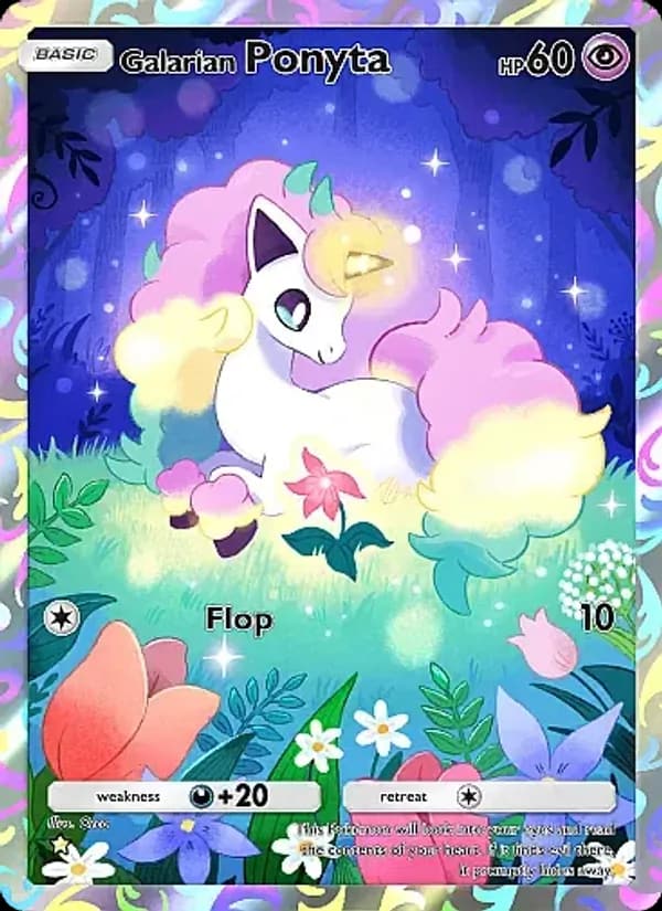 Galarian Ponyta, carta 167 de Fantastical Parade