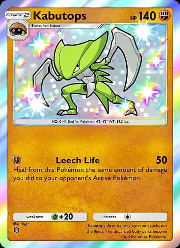 Kabutops, carta 221 de Fantastical Parade
