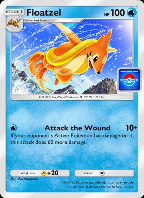 Floatzel, carta 053 de Promos-A