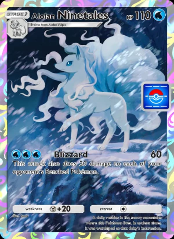 Alolan Ninetales, carta 070 de Promos-A