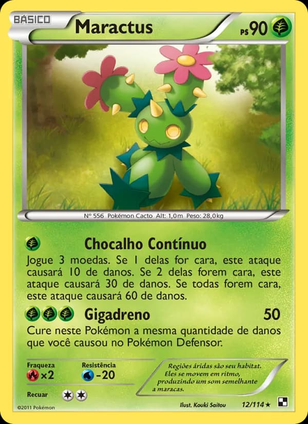 Maractus, carta 12 de Black & White