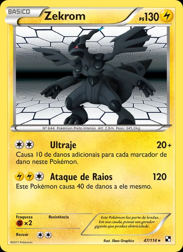 Zekrom, carta 47 de Black & White