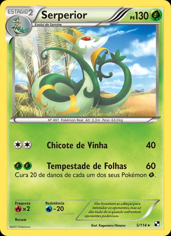 Serperior, carta 5 de Black & White