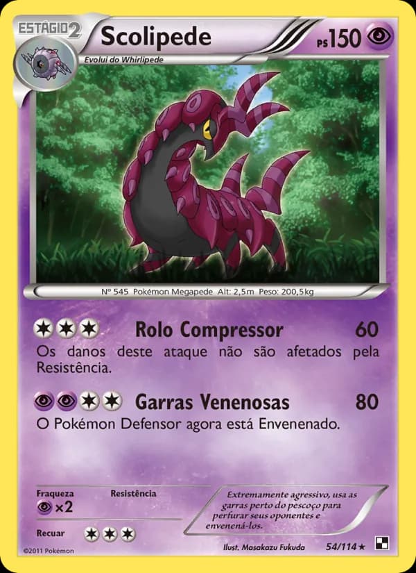 Scolipede, carta 54 de Black & White