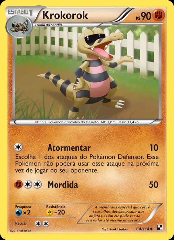 Krokorok, carta 64 de Black & White