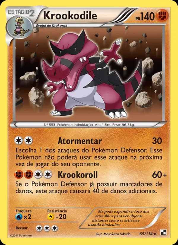 Krookodile, carta 65 de Black & White
