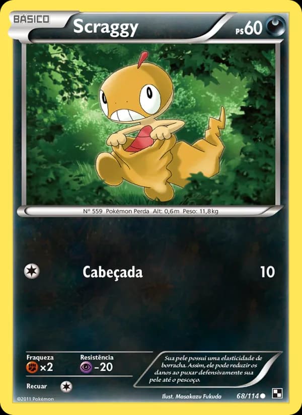 Scraggy, carta 68 de Black & White