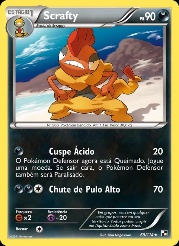 Scrafty, carta 69 de Black & White
