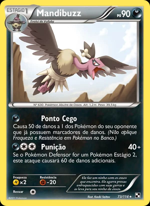 Mandibuzz, carta 73 de Black & White