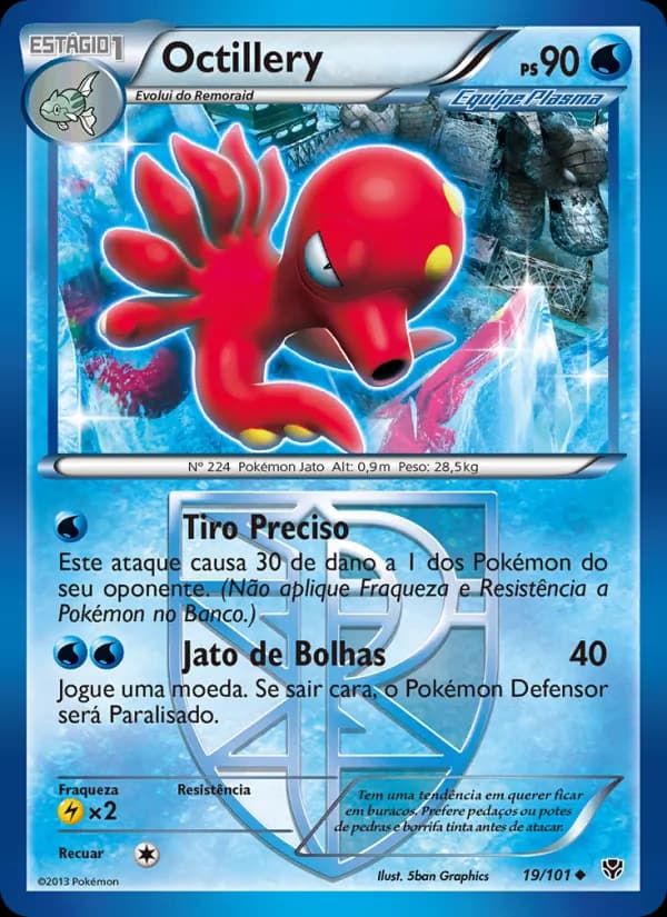 Octillery, carta 19 de Explosão de Plasma