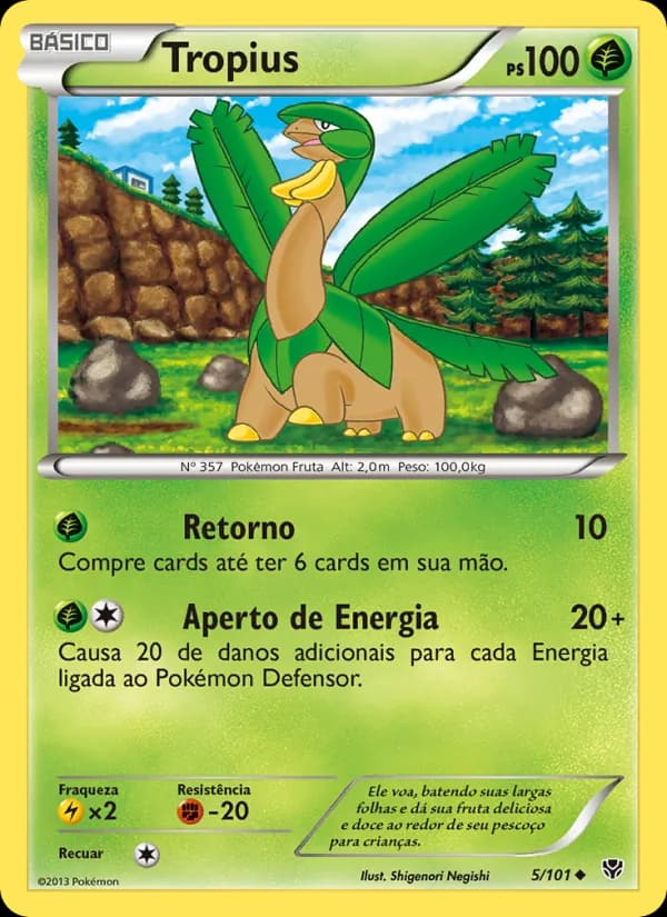 Tropius, carta 5 de Explosão de Plasma
