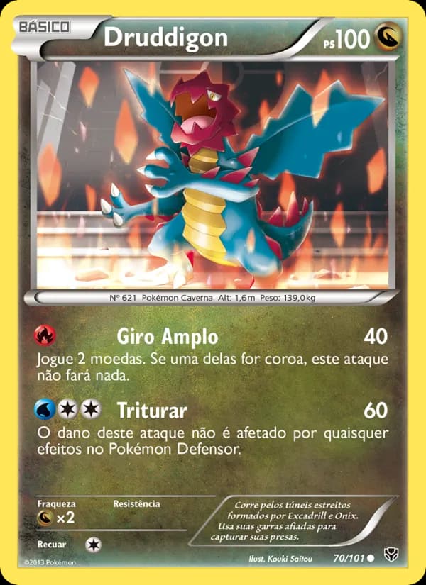 Druddigon, carta 70 de Explosão de Plasma