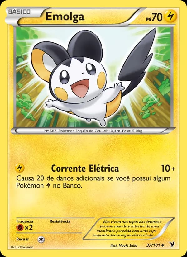 Emolga, carta 37 de Vitórias Nobres