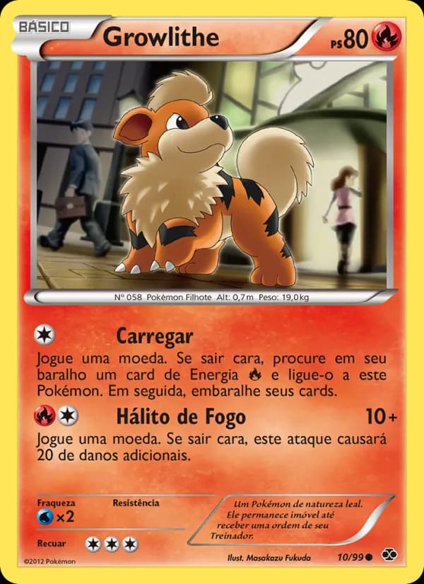 Growlithe, carta 10 de Próximos Destinos