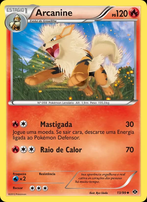 Arcanine, carta 13 de Próximos Destinos