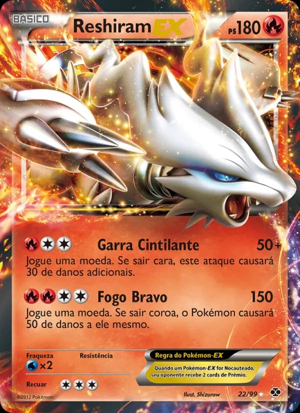 Reshiram-EX, carta 22 de Próximos Destinos