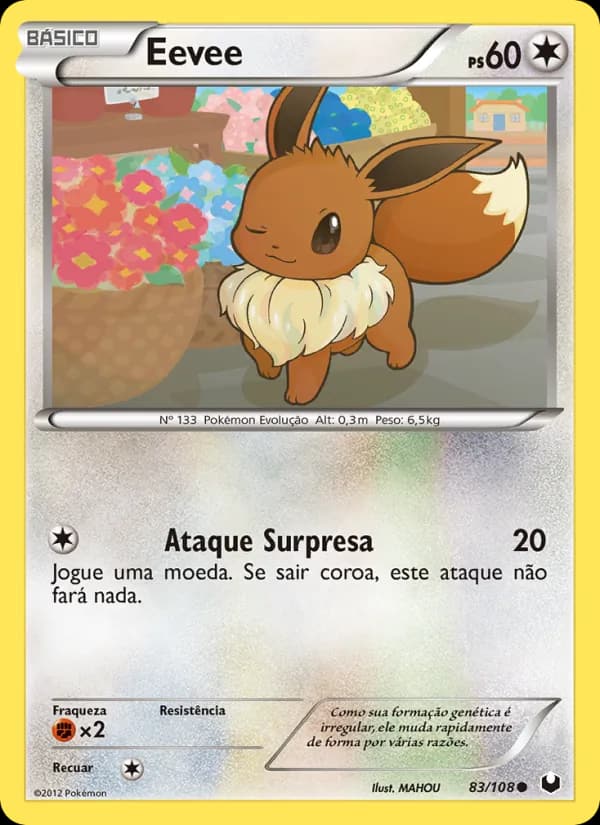 Eevee, carta 83 de Exploradores da Escuridão