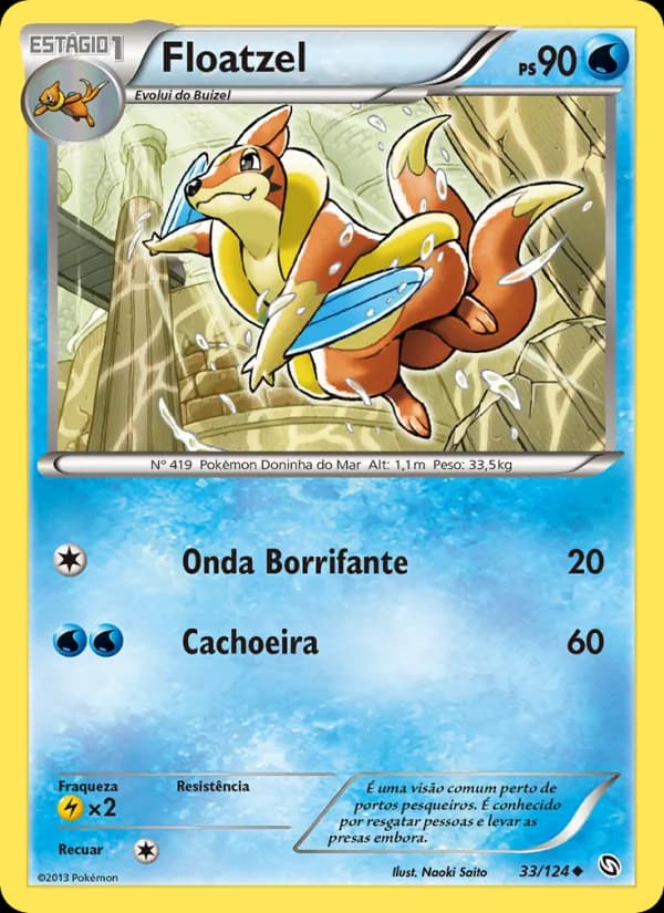 Floatzel, carta 33 de Dragões Enaltecidos