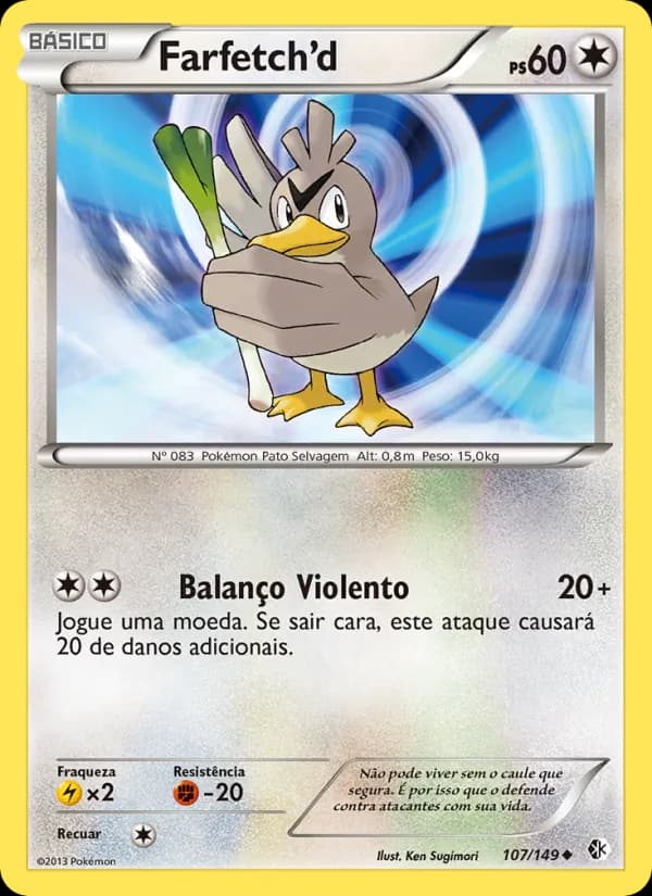 Farfetch’d, carta 107 de Fronteiras Cruzadas