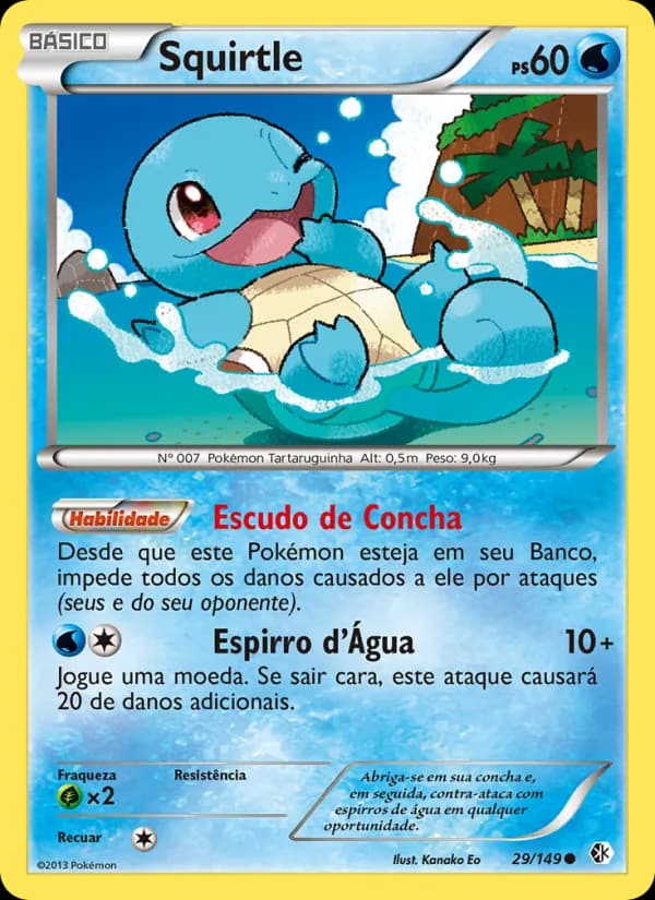 Squirtle, carta 29 de Fronteiras Cruzadas