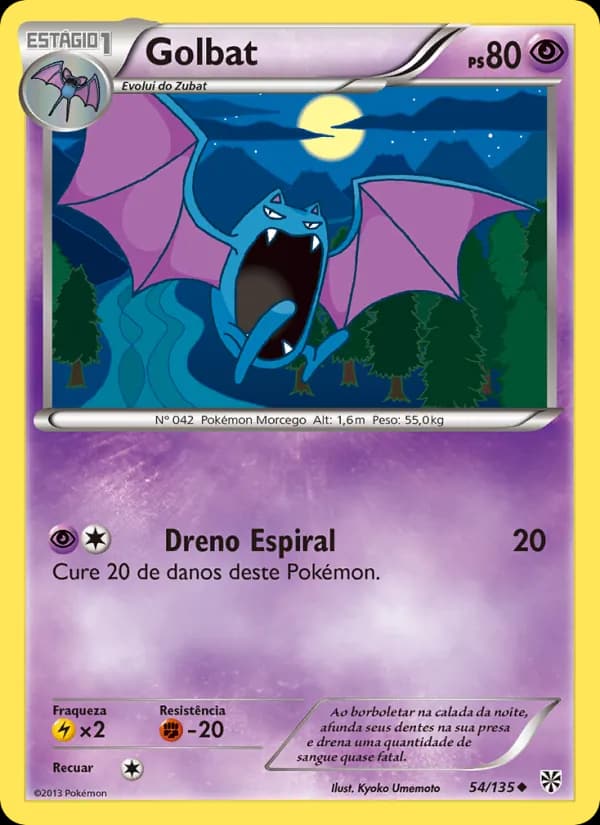 Golbat, carta 54 de Tempestade de Plasma