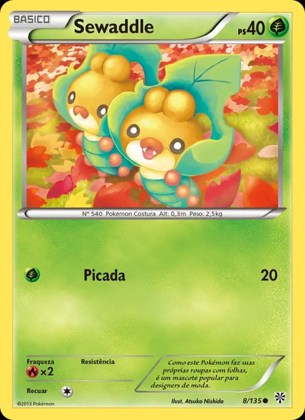 Sewaddle, carta 8 de Tempestade de Plasma