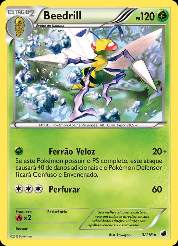 Beedrill, carta 3 de Congelamento de Plasma