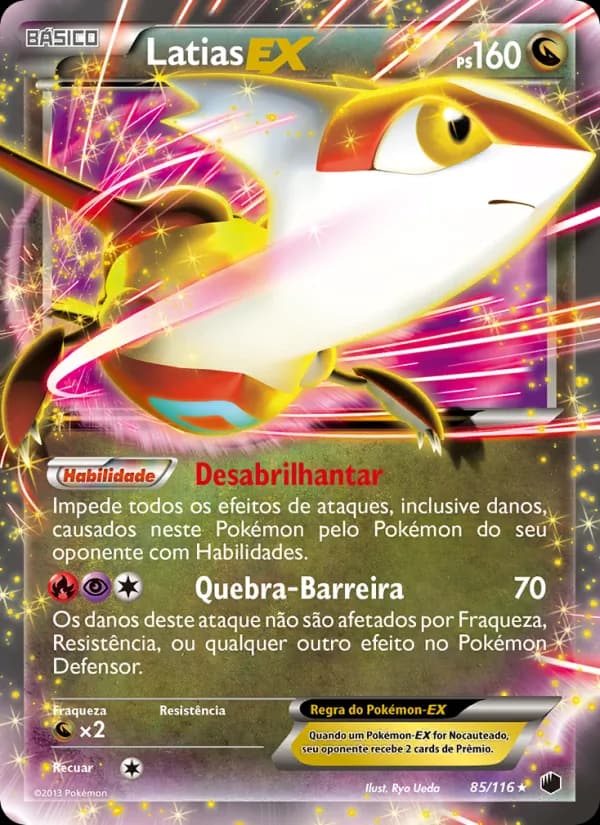 Latias-EX, carta 85 de Congelamento de Plasma