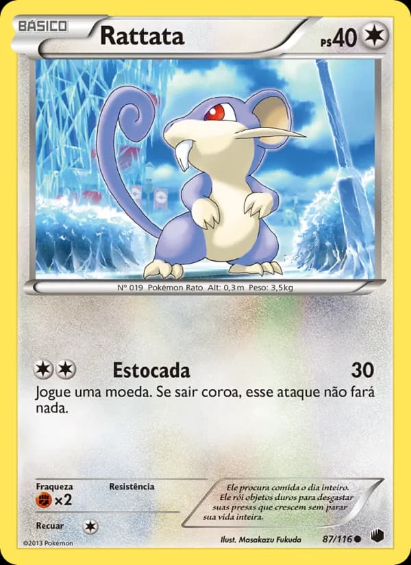 Rattata, carta 87 de Congelamento de Plasma