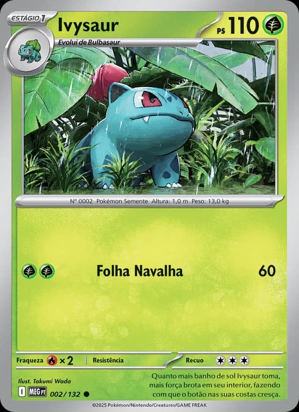 Ivysaur, carta 002 de Megaevolução