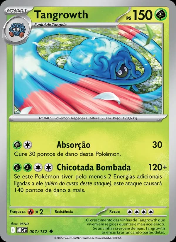 Tangrowth, carta 007 de Megaevolução