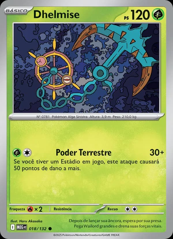 Dhelmise, carta 018 de Megaevolução