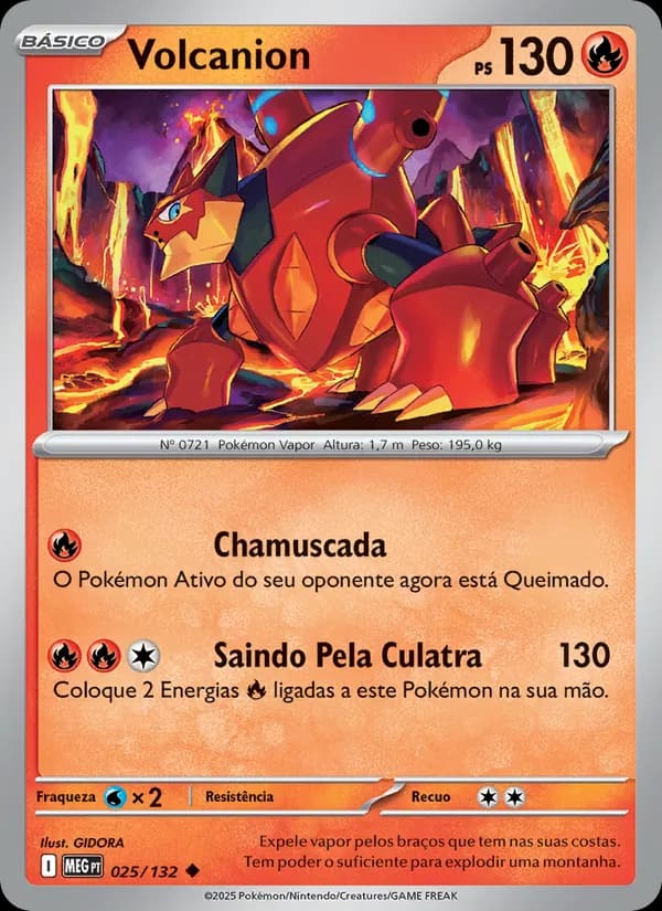 Volcanion, carta 025 de Megaevolução