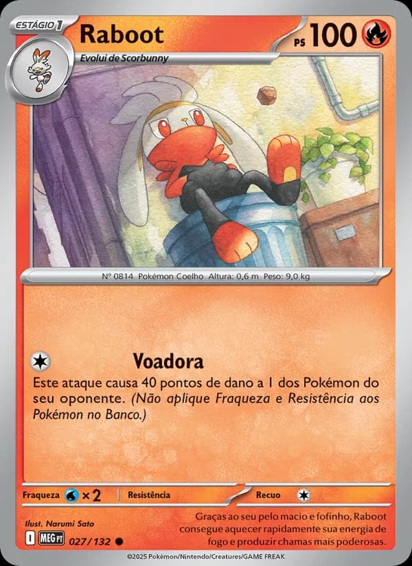 Raboot, carta 027 de Megaevolução