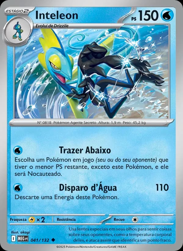 Inteleon, carta 041 de Megaevolução