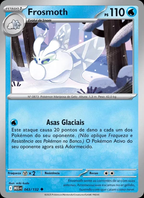 Frosmoth, carta 043 de Megaevolução