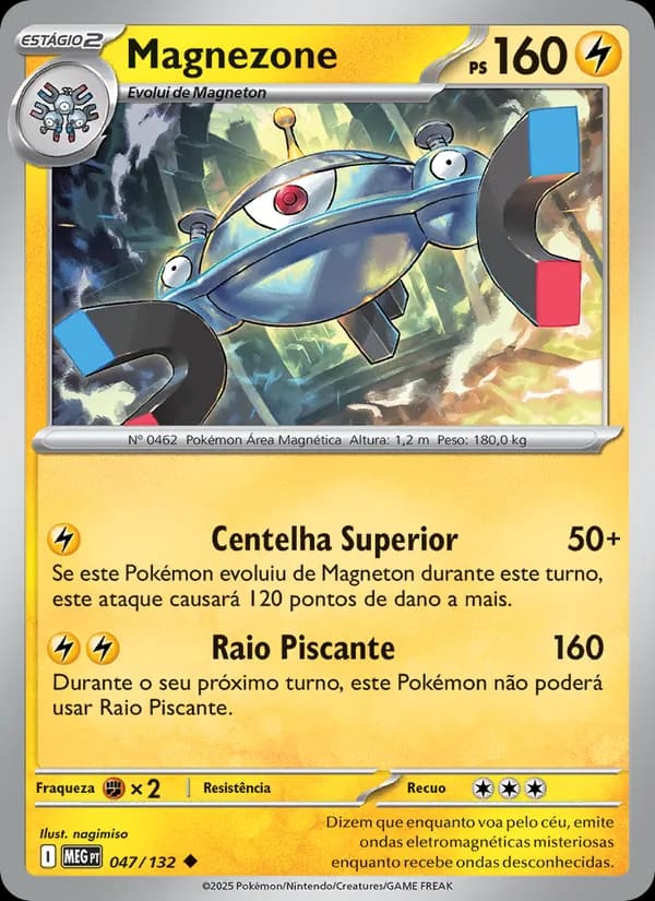 Magnezone, carta 047 de Megaevolução