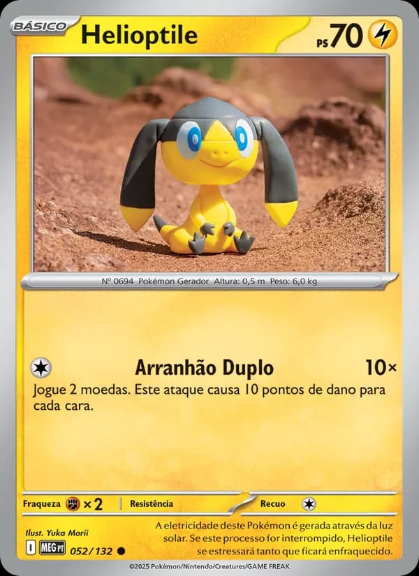 Helioptile, carta 052 de Megaevolução