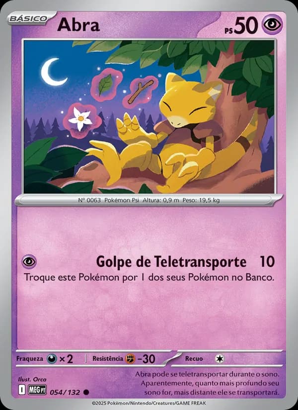 Abra, carta 054 de Megaevolução