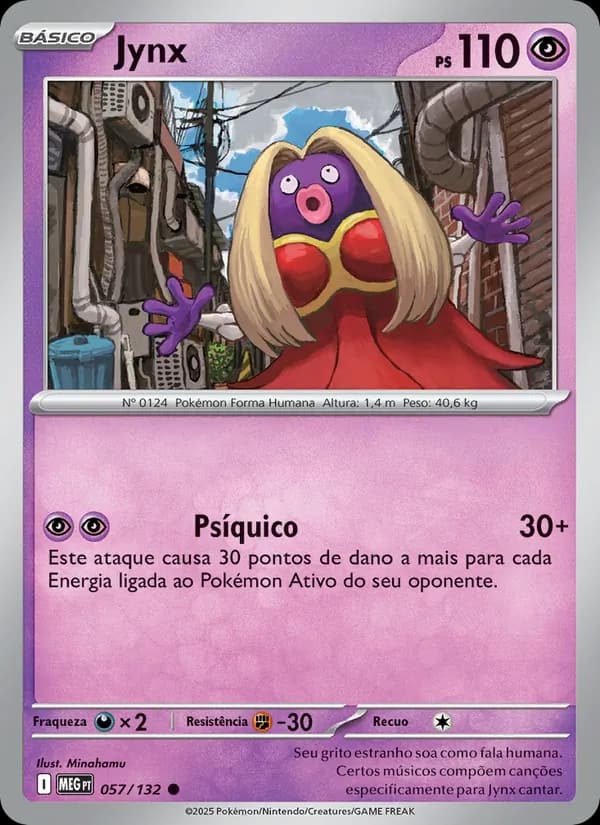 Jynx, carta 057 de Megaevolução