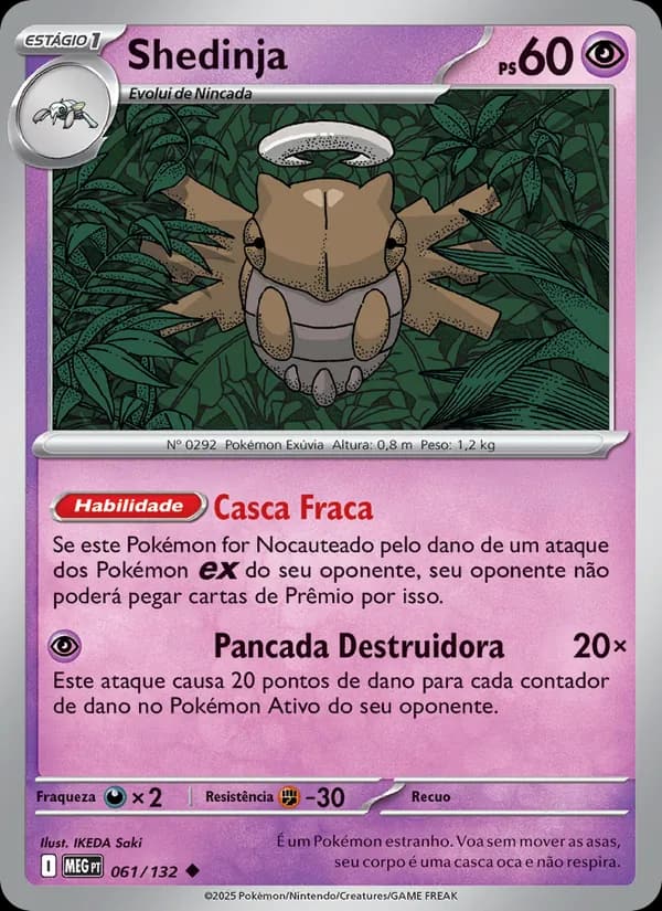 Shedinja, carta 061 de Megaevolução