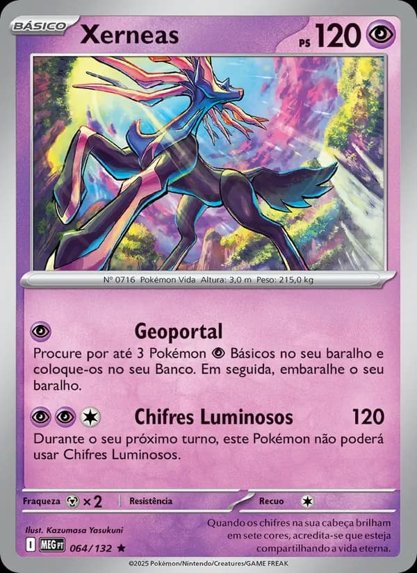Xerneas, carta 064 de Megaevolução
