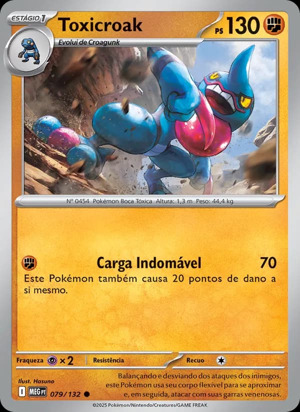 Toxicroak, carta 079 de Megaevolução