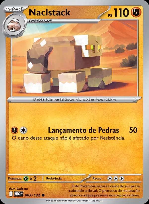 Naclstack, carta 083 de Megaevolução