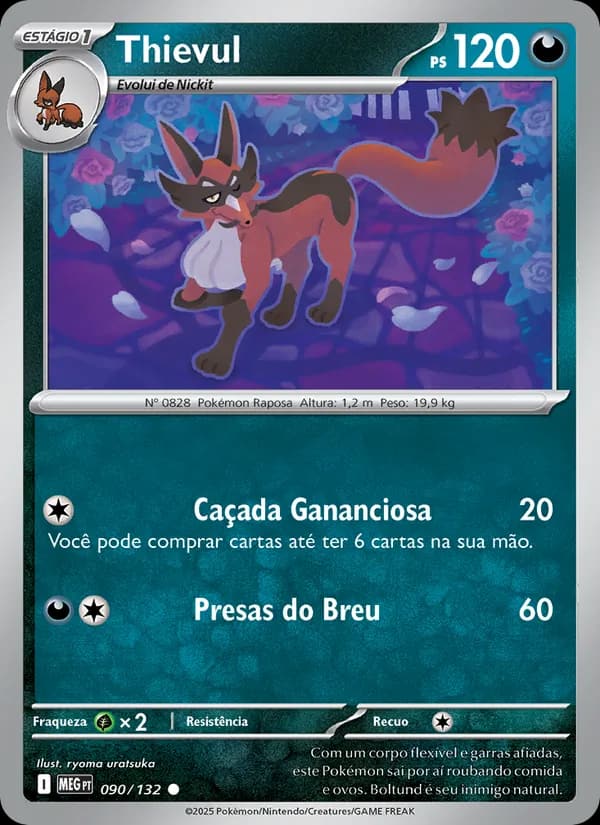 Thievul, carta 090 de Megaevolução