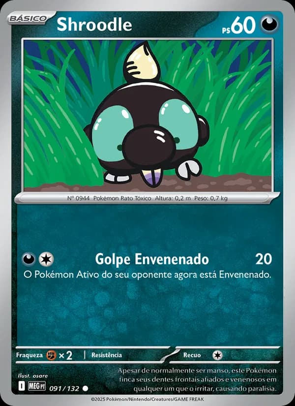 Shroodle, carta 091 de Megaevolução