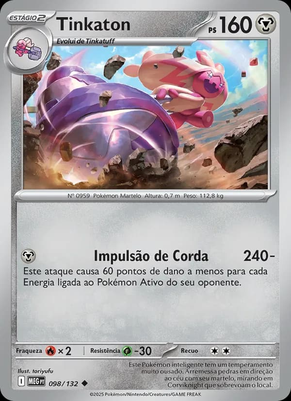 Tinkaton, carta 098 de Megaevolução