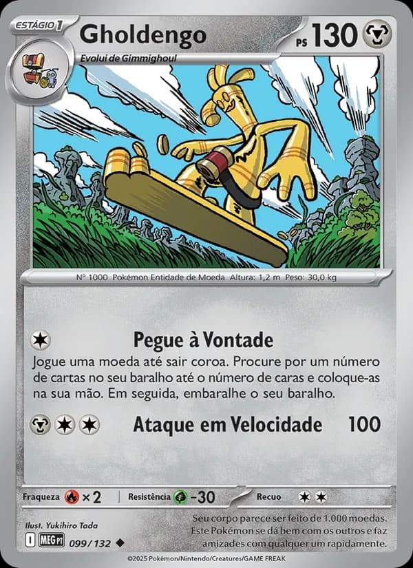 Gholdengo, carta 099 de Megaevolução