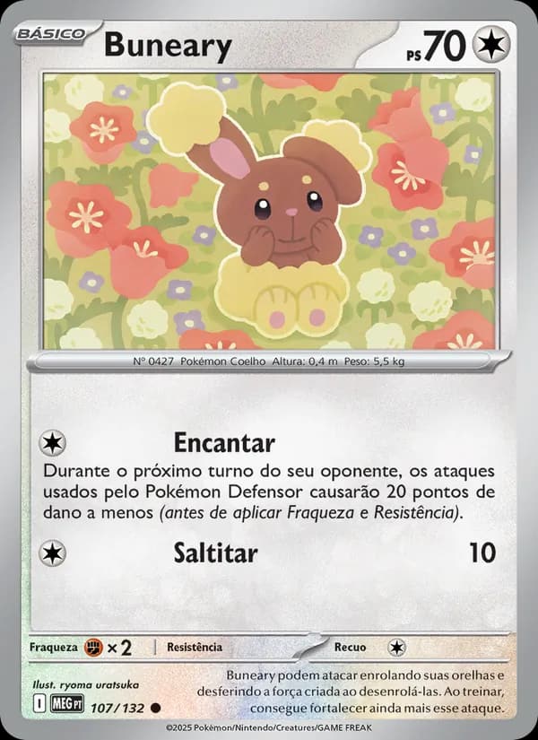 Buneary, carta 107 de Megaevolução